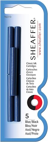 Sheaffer Skrip Classic Fountain Pen Ink Cartridges Pack of 5 Blue-Black view 2