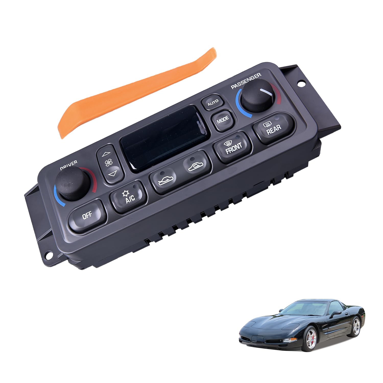 Photo 1 of 09352181 HVAC A/C Heater Climate Control Module Panel Switch Compatible with Chevy Corvette C5 1997-2004 5.7L Temperature Control Part Number: 16256018, 16254311, 1626603, 10345293, 09380441, 162660