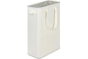 efluky Slim Laundry Hamper with Handles, Collapsible Small Hamper for Laundry, Dirty Clothes Basket for Bedroom, Dorm and Lau