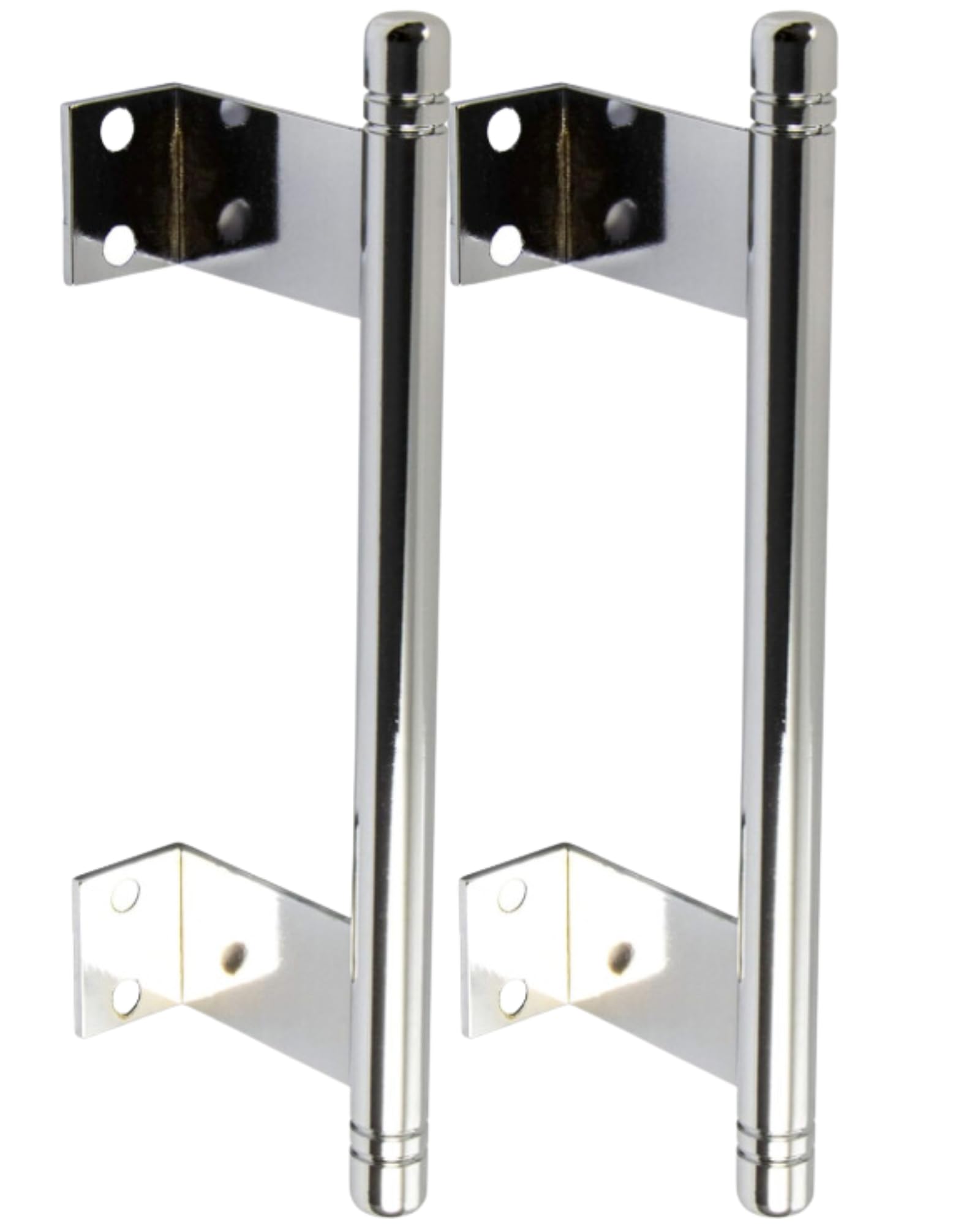 Gedotec Furniture Handles | Slide | 2 Pieces – Chrome-Plated Polished Metal Handles | for Kitchen Cabinets and Sliding Doors | Modern Design