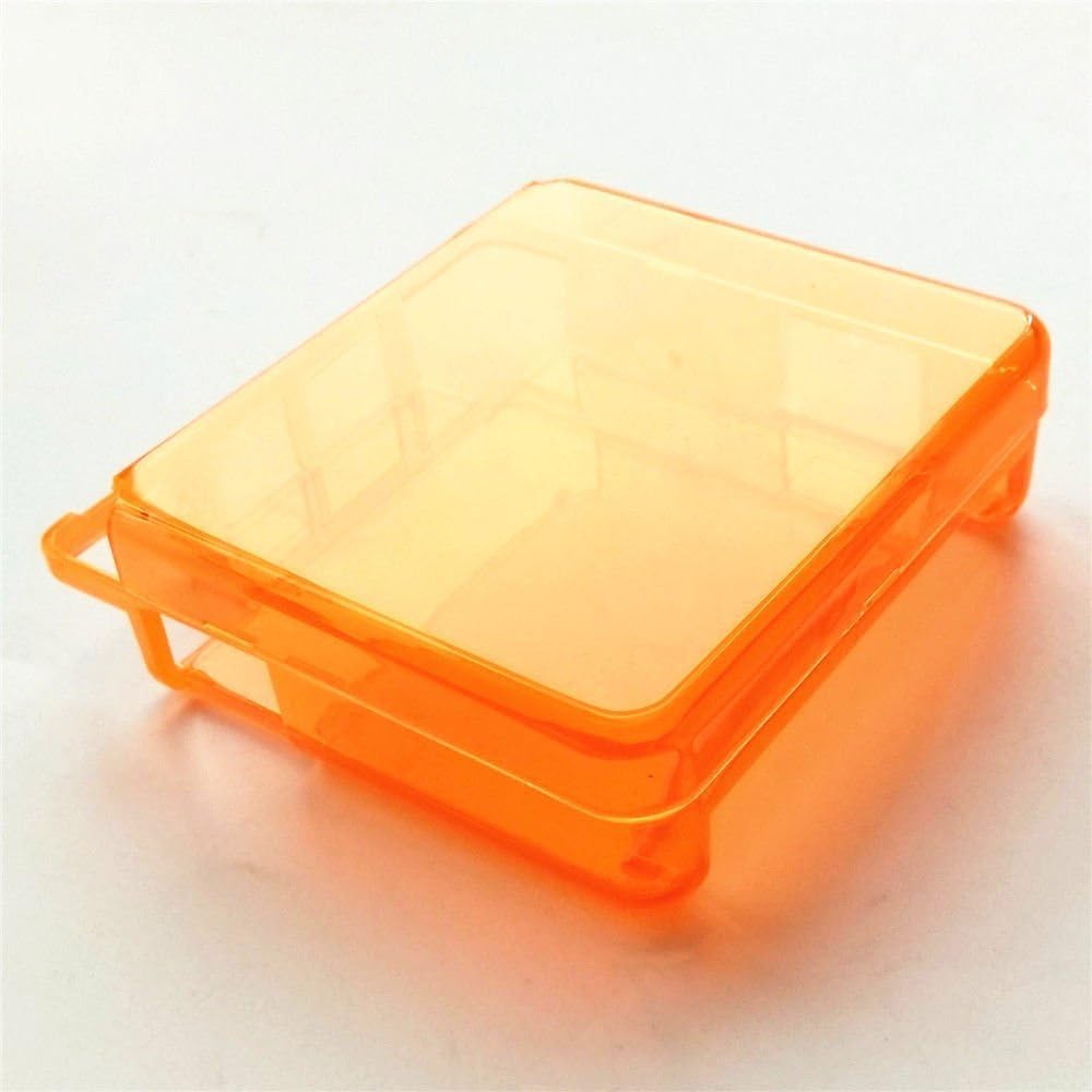 Replacment Plastic Protective Protector Cases Shell For GBA SP Gameboy Advance Sp Console (Clear Orange)