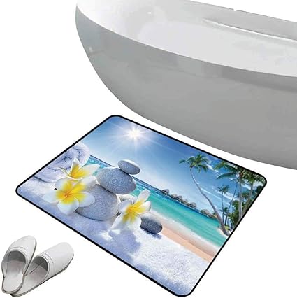 Alfombra de baño antideslizante Decoración de spa suave antideslizante