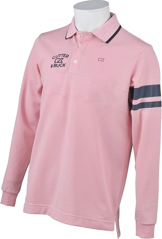 Amazon カッター バック ゴルフウェア ポロシャツ 長袖 メンズ Wニット鹿の子長袖シャツ Cgmmjb04 ｐｋ００ ｌｌ シャツ 通販