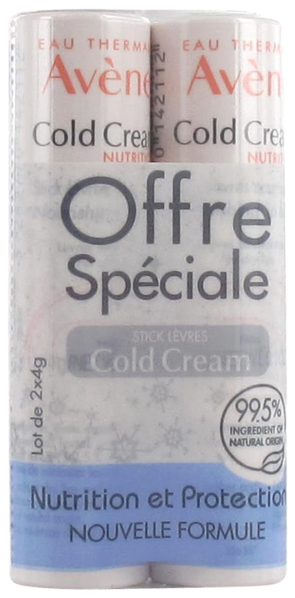 Avène Cold Cream Nourishing Lip Balm 2 x 4g