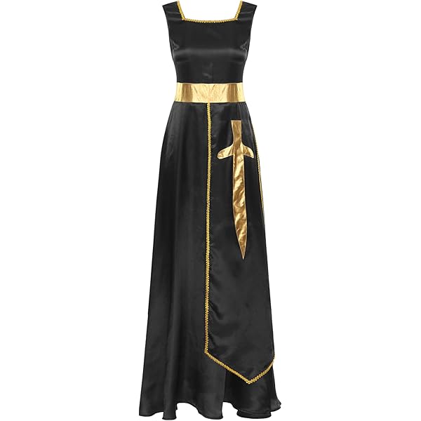 HULIJA Women's Sleeveless Praise Dance Tunic Overlay Liturgical Worship Dance Cover Up Maxi Dress Black Small - View #6