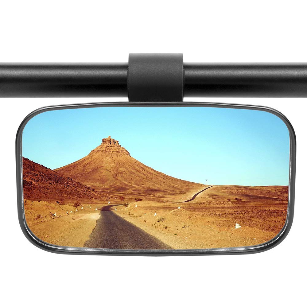 Photo 1 of Motobiker 1pcs UTV Rear View Mirror for 1.5" - 2" Roll Cage with Shatter-Proof Tempered Glass Fits to Polaris Ranger, RZR Can Am Commander, Maverick Yamaha Viking, Rhino, Honda, Gator Mirrors