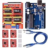 kuman CNC Shield Expansion Board V3.0 R3 Board + A4988 Stepper Motor Driver