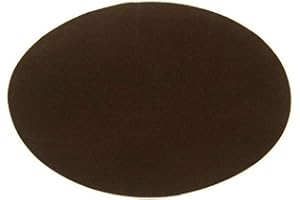 Beaulegan Repair Patches - 4 PCS Elbow Knee Iron-on Velvet Patches, Oval & Dark Brown