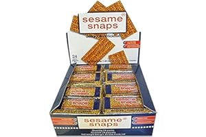 Sesames Snaps - Case of 24 x 24 Sesame Bars (35g) = 576 Sesame Snacks - 20.16Kg