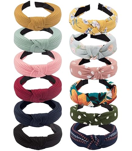 Amazon.com : VELSCRUN 12 Pack Boho Headbands for Women and 