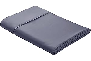 ZAIZAIHOME Bamboo Viscose Flat Sheets Only, Sateen Weave Twin Size Flat Sheet Only, Luxury Soft Cooling for Hot Sleepers, Silky Breathable (Dark Grey, Twin)