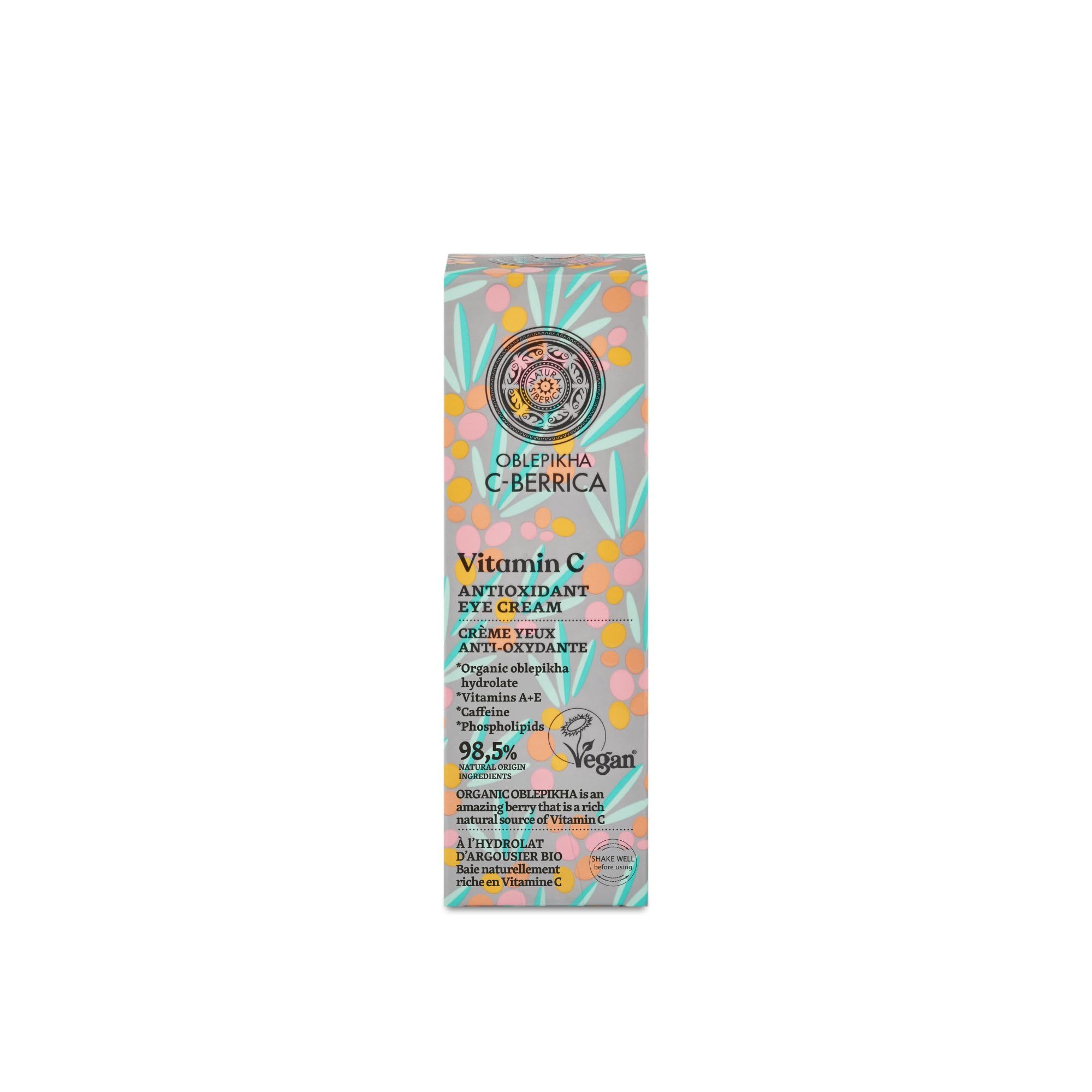 Natura Siberica Oblepikha Energy Eye Serum - Under Eye Cream For Dark Circles And Puffiness With Natural Vitamin C