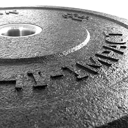 XMark 160 lb. Set Go Green Bumpers, Hi-Impact Commercial Olympic Bumper Weight Plates, XM-3391-160 - Thumbnail 3