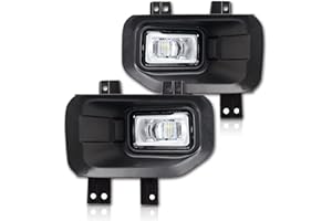 WIDEEP Premium LED Fog Light Assemblies with Bracket For F150 2015-2017 Ford, Upgrade Replacement Fog Lamp Assembly Kit with Bezels and Housing, 300% Brighter than Halogen, IP67 DC 12V, 2Pcs, FL3Z-15200-A
