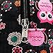 Reusable Fashion Lunch Bag for Women Cute Zipper Lunch Tote Bag Light Picnic Lunch Container , Owl