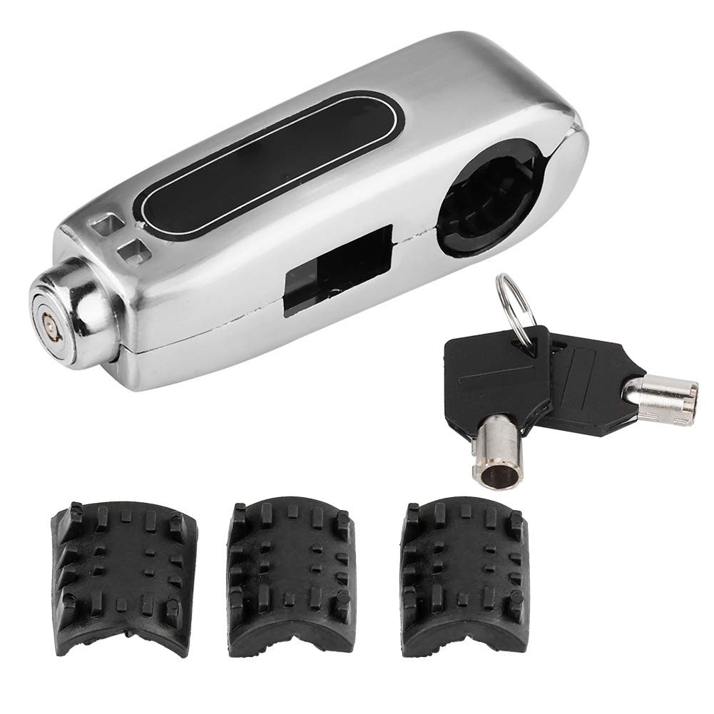 throttle lock motorbike ◈ Fydun Grip Lock Universal Motorcycle Handlebar Brake Lever Lock Stainless Steel Throttle Grip Anti Theft Security Lock Fit for Most Scooter and ATVs(Silver)