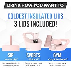 Coldest Tumbler with Handle and Straw Lid | 3 Lids
