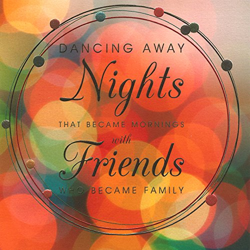 Claire Giles Greeting Cards, Happy Birthday Card, Coloured Lights Design Greeting Card, Embossed and Foiled Text