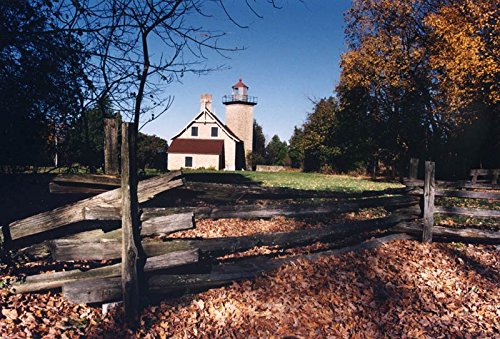 Photograph - Eagle Bluff Lighthouse, 8 x 12 in. mounted with mat