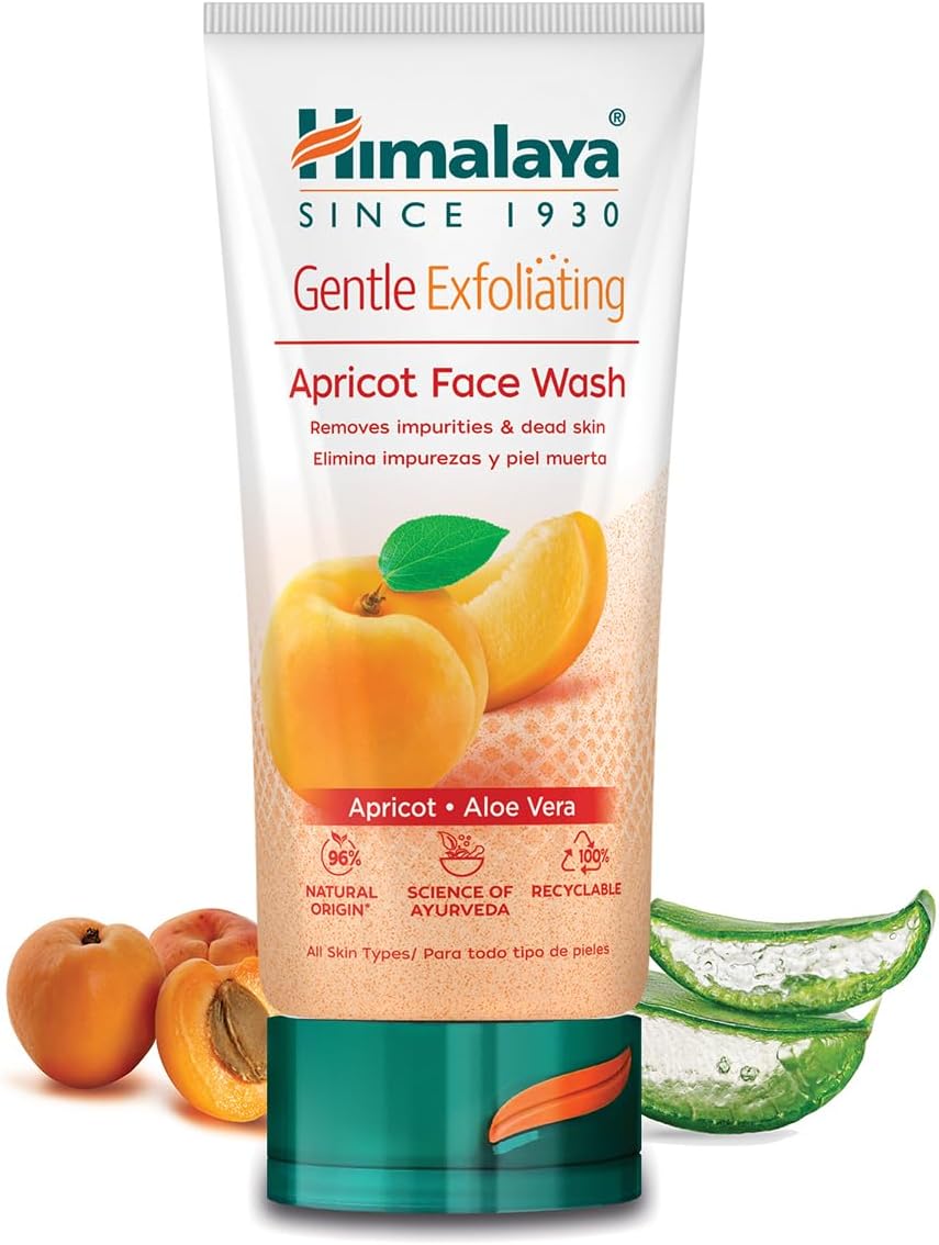 Himalaya Gentle Exfoliating Face Wash Apricot Neem Lemon All Skin Types 150ml