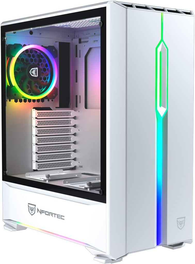 Nfortec Antares NF-CS-ANTARESW Torre Gaming, RGB, color blanco: Amazon.es: Informática