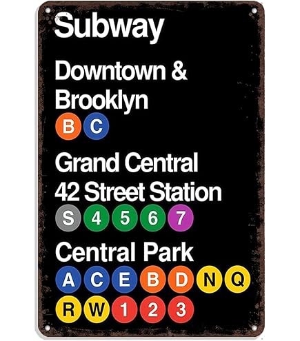 丹生明里 サイン入り Happy train2023 Amazon.com: FDKYOEK Subway Sign, 12 x 8 Inches New York