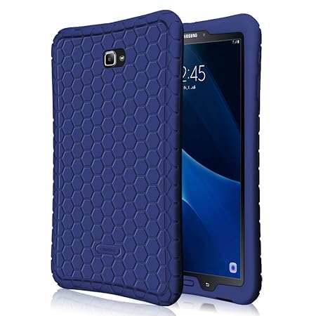Fintie Hülle für Samsung Galaxy Tab A 10,1 Zoll T580N / T585N Tablet - [Bienenstock Serie] Leichte Rutschfeste Stoßfeste Sili