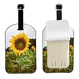 UESEU Sunflower Luggage Tag for Suitcases,Sunflower