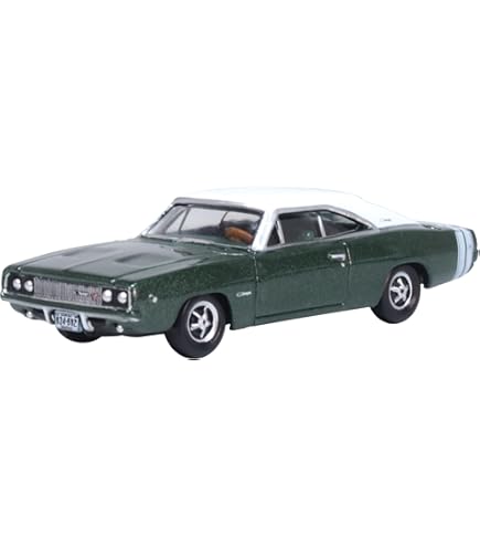 Amazon.com: Oxford Diecast New 1968 Dodge Charger Bright Red with