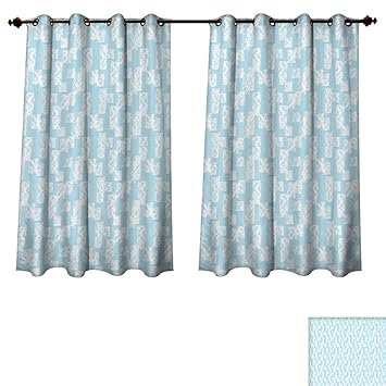 Amazon Com Rupperttextile Pale Blue Blackout Curtains Panels For