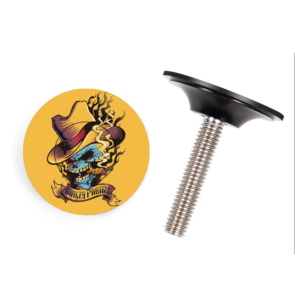 CNCLOL Bike Headset Top Cap With Bolts，MTB Headset Cap for Bicycle Road Bike 1 1/8 Stems.