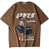 Aelfric Eden Mens Oversized Graphic Tee Summer Unisex Hipster Printed Casual Harajuku Top Tshirt