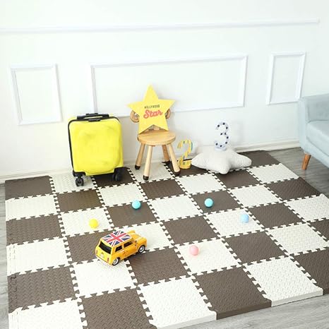 Amazon Co Jp リビング フロアマット プレイマット パズルマット ベビー 60 60 2 5 6 ジョイントマット ビックマット 厚み1 2cm 厚手 防音 騒音 赤ちゃんマット 滑り止め 大判 9枚 カラー 子供部屋 ジョイント キッズ ベビー 転倒防止 マット ホーム キッチン