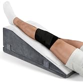 Hapiclody Leg Elevation Pillow for After Surgery &ndash; Adjustable Height Knee Surgery Recovery Leg Support Pillow, Designed for Knee Replacement Recovery, Single Leg Elevating Wedge