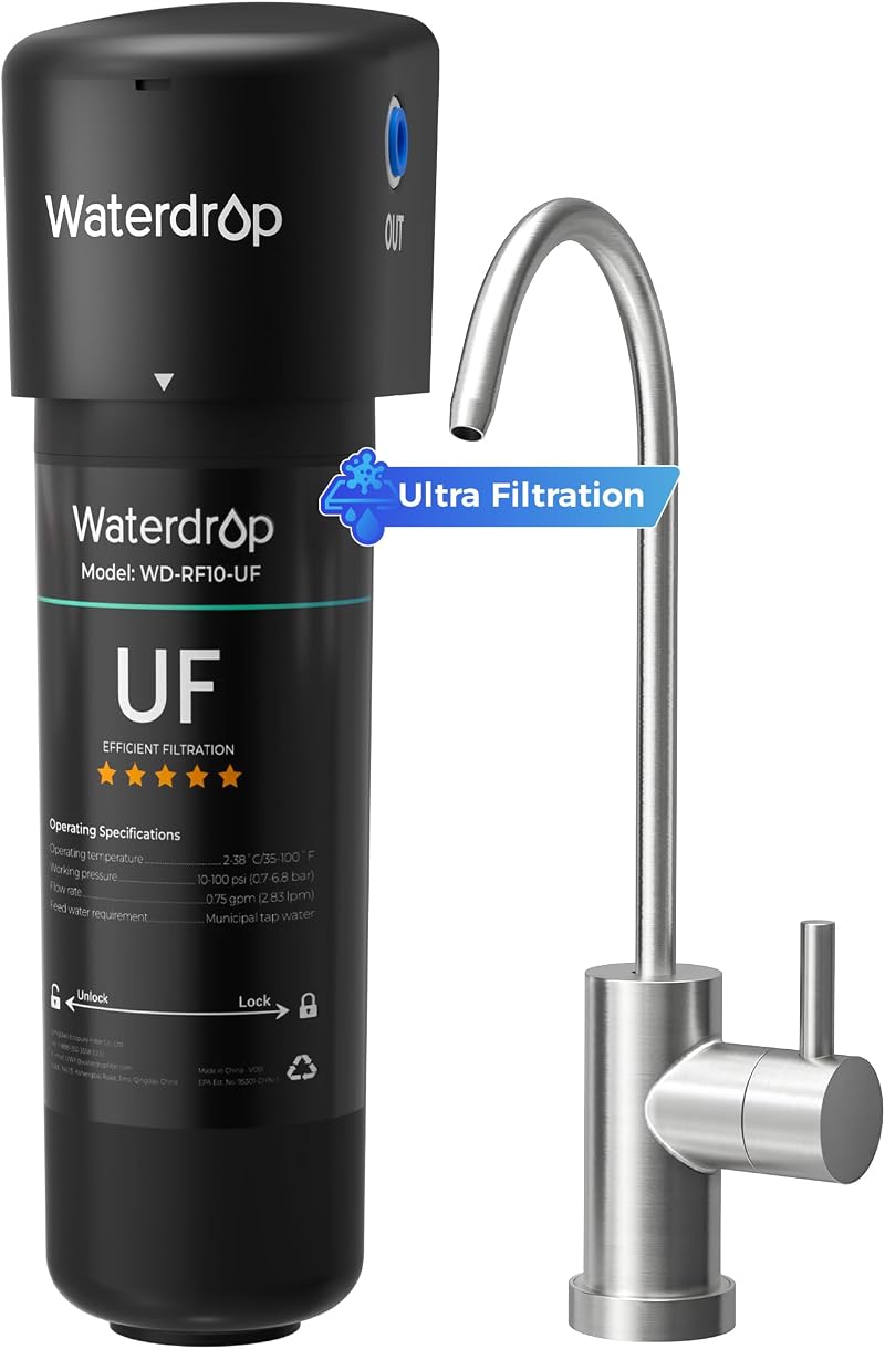 Waterdrop 10UB-UF Ultra Filtration Under Sink System 0.01 μm 30000L