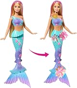 Barbie Flower Magic Mermaid Doll Fantasy Bath Water Bloom Feature view 2