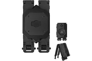 WEIGUZC Dual Molle Camera Mount for Axon Taser Body Camera 2, 3 & 4 - Lightweight Molle Holder for Uniform, Tactical Vest