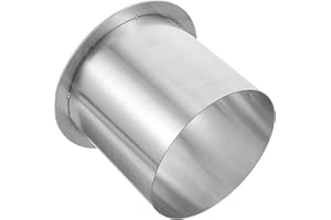 SUPVOX Stainless Steel Round Trash Chute Grommet 304 Built-in Countertop Waste Disposal Insert for Kitchen