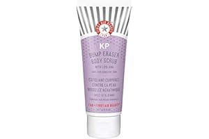 First Aid Beauty - KP Bump Eraser Body Scrub with 10% AHA, Keratosis Pilaris Skin Exfoliator with Glycolic and Lactic acids, 