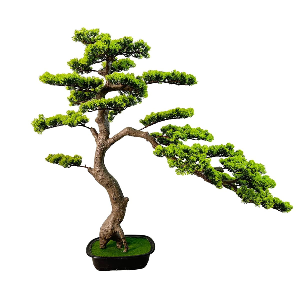 Photo 1 of VIGGDA 3ft?43in? Artificial Bonsai Tree Juniper Faux Plants Indoor Big Fake Plants Decor with Ceramic Pots for Home Table Office Desk Bathroom Shelf Bedroom Living Room Farmhouse Decorations