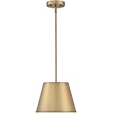 Westinghouse 6111500 Derose Transitional One-Light Indoor Pendant Light Brushed Brass Finish