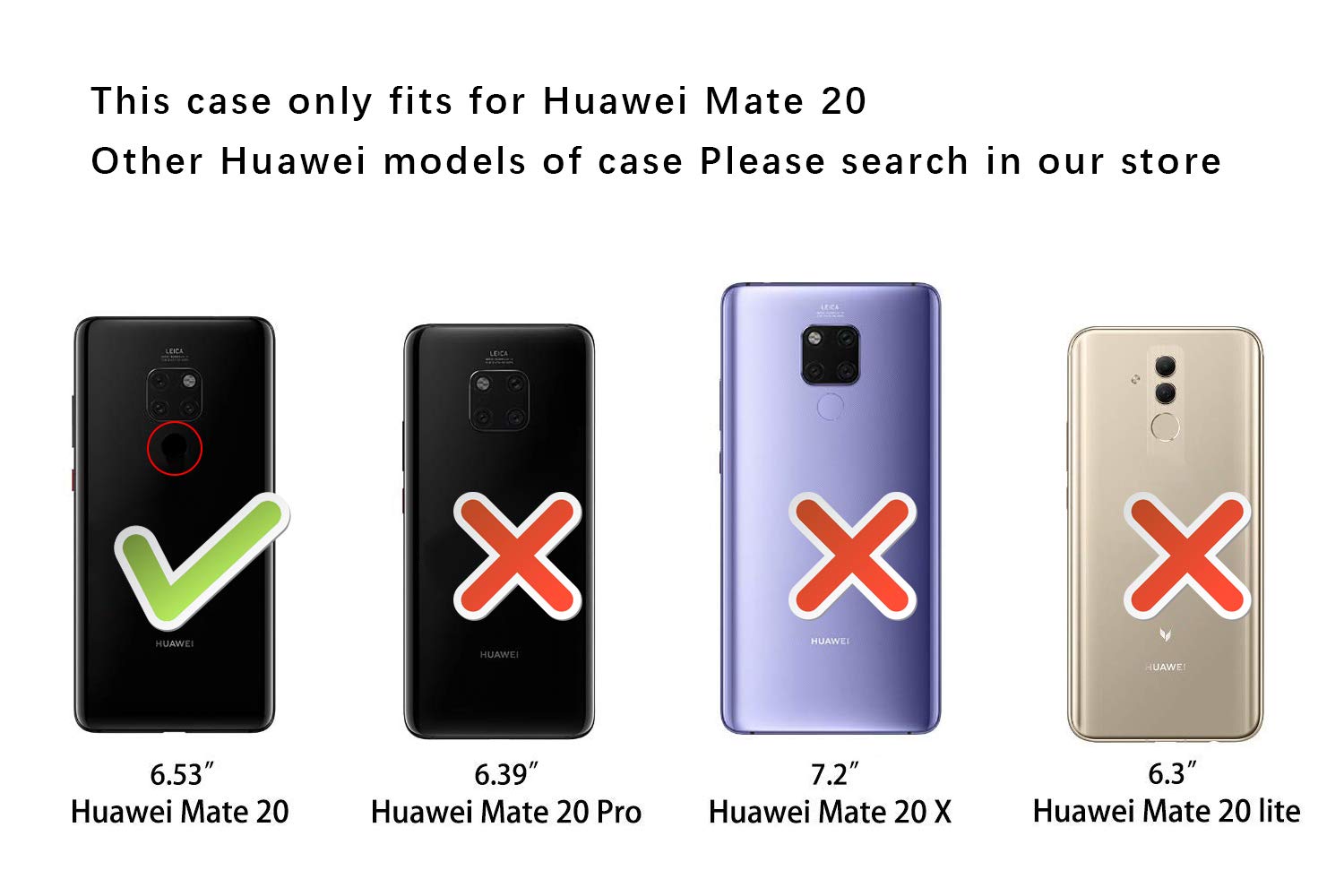 RusseryPek Huawei Mate 20 Case, Wallet Folio Flip Premium PU Leather Case Cover with Card Holder Slot Pockets,Wrist Strap,Kickstand,Magnetic Closure for Huawei Mate 20, Love Tree