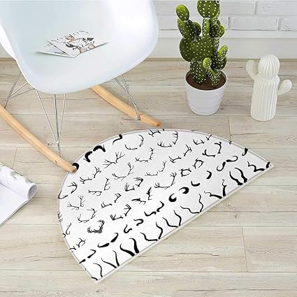 Amazon Com Antlers Half Round Door Mats Horns Of Antelope