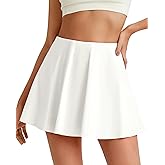 G4Free Tennis Skirts for Women Elastic Waist Pleated Casual Athletic Golf Pickleball Skorts with Pockets