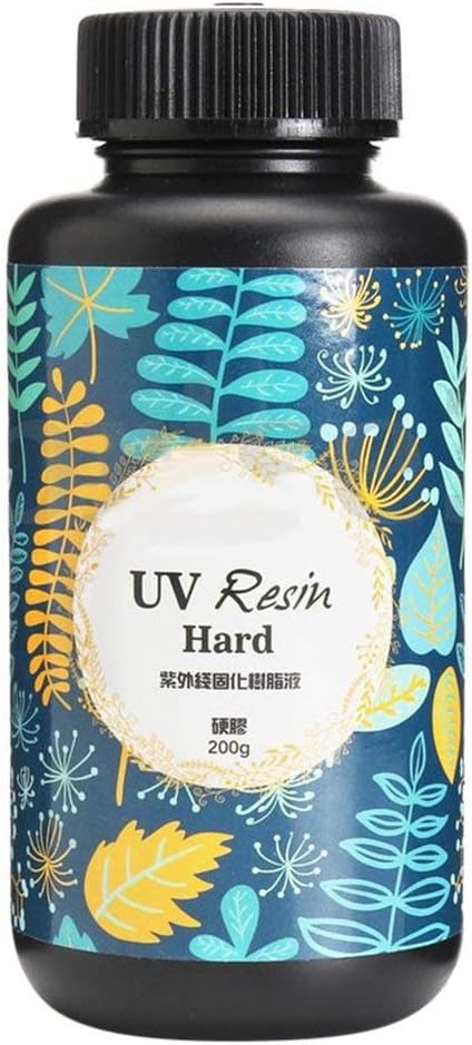 KaariFirefly 1 Pc UV Resin Hard Glue Ultraviolet Crystal Transparent Hard Glue LED DIY Tools 200g