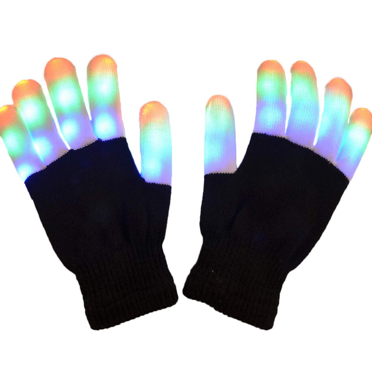 Novelty LED Gloves Flashing Rave Finger Light Gloves