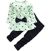 Baby Girl Clothes Infant Outfits Set 2 Pieces with Long Sleeved Tops + Pants