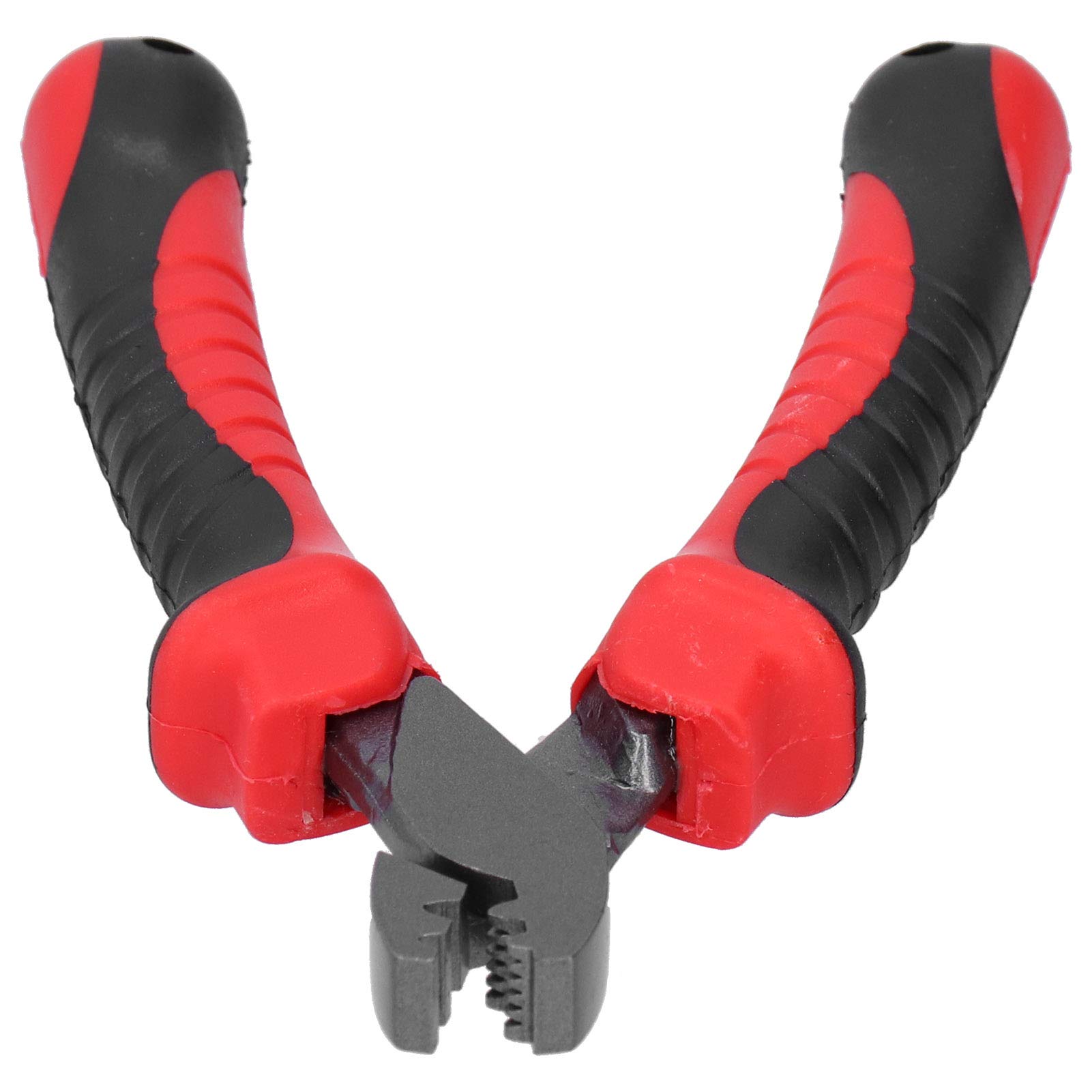 01 02 015 Crimping Pliers, Carbon Steel and Rubber Crimping Tool Portable Fishing Pliers, Durable for Seawater Freshwater