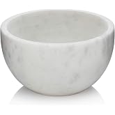 Beau Brummell The Original Marble Shaving Soap Bowl Handmade from 100% Natural Marble with Interior Grooves for Maximum Lather | Heat Retaining Stone Provides a Luxurious Hot Shave Experience