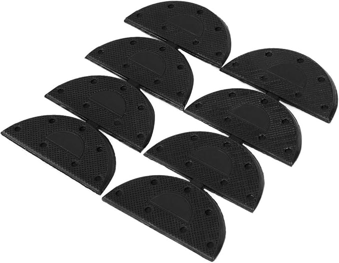 Amazon Com Uxcell Rubber Heel For Shoes Boots Sole Heel Guard Repair Pads 8pcs Black Health Personal Care